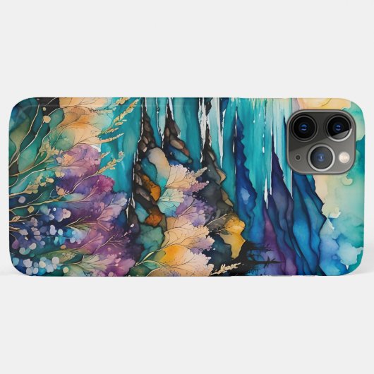 Zonsondergang Berg Wildbloemen over water Case-Mate iPhone Case (Achterkant (horizontaal))