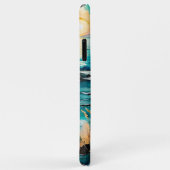 Zonsondergang Berg Wildbloemen over water Case-Mate iPhone Case (Achterkant/rechts)