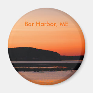 Zonsondergang bij Bar Harbor Magnet Magneet