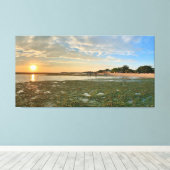 Zonsondergang bij Calatagan Canvas Afdruk (Insitu (Houten vloer))