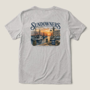 Zonsondergang bij de Steiger Tri-Blend Shirt
