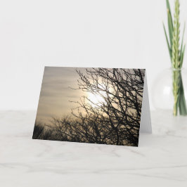 Zonsondergang bij Dighty Burn Feestdagen Kaart