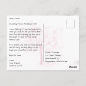 Zonsondergang bij het Amerikaanse Capitool in Wash Briefkaart (Achterkant)