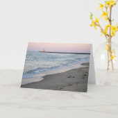 Zonsondergang bij het Strand Kaart (Gele Bloem)