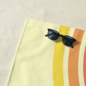 Zonsondergang bij het strand Kleurrijke Abstracte Strandlaken (In situ)