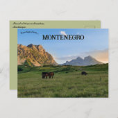 Zonsondergang bij Komovi Mountain Montenegro Briefkaart (Voorkant / Achterkant)