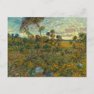 Zonsondergang bij Montmajour door Vincent Van Gogh Briefkaart