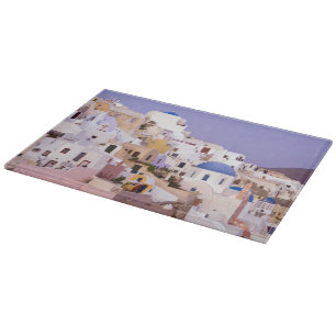Zonsondergang bij Oil, Santorini 2 Snijplank