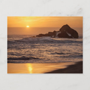 Zonsondergang bij Pfeiffer Beach Briefkaart