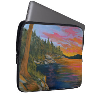 Zonsondergang bij Tubbs Hill Laptop Sleeve