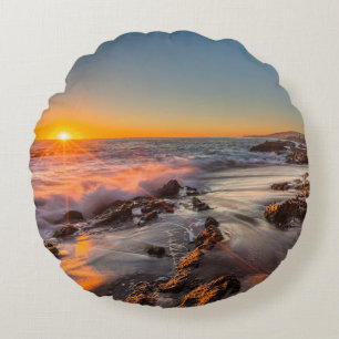 Zonsondergang bij Victoria Beach Rond Kussen