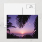 Zonsondergang bij West End, Cayman Brac, Kaaimanei Briefkaart (Voorkant / Achterkant)