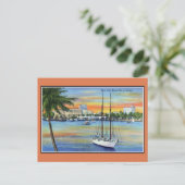  zonsondergang bij West Palm Beach Florida Briefkaart (Staand voorkant)