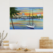 zonsondergang bij West Palm Beach Florida Poster (Keuken)