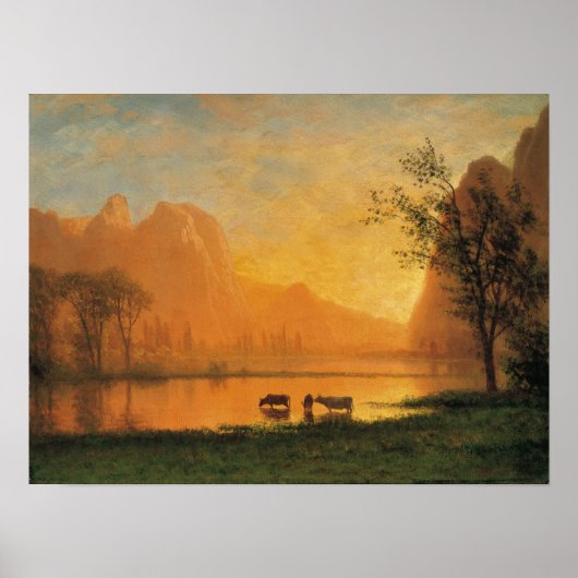 Zonsondergang bij Yosemite Poster (Voorkant)