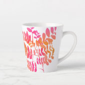 Zonsondergang bladeren latte mok (Rechts)