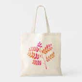 Zonsondergang bladeren tote bag (Achterkant)