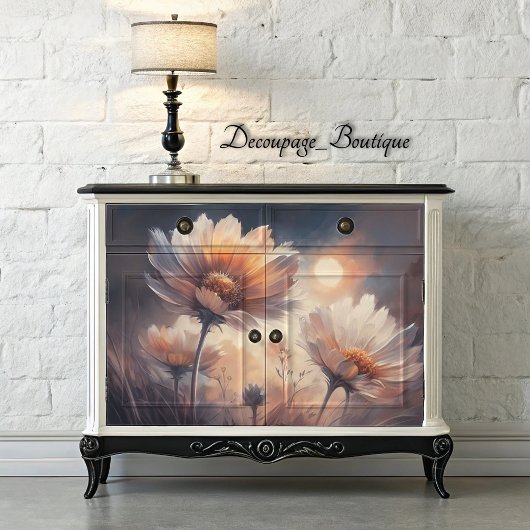 Zonsondergang Bloemblaadjes Decoupage Tissuepapier