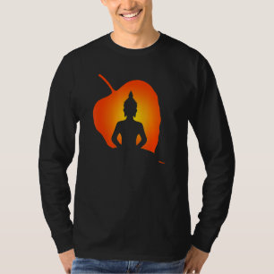 Zonsondergang Boeddha Boeddhisme Zen Spiritueel Y T-shirt