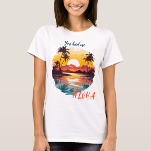 Zonsondergang boven de lagune t-shirt