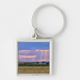 Zonsondergang boven de Masai Mara. Sleutelhanger
