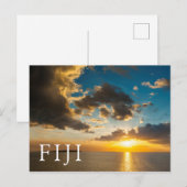 Zonsondergang boven de oceaan, Fiji Briefkaart (Voorkant / Achterkant)