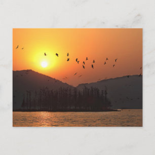 Zonsondergang boven Oostmeer Foto Briefkaart
