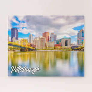 Zonsondergang boven Pittsburgh, Pennsylvania Legpuzzel