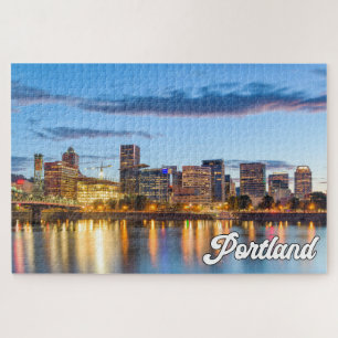 Zonsondergang boven Portland, Oregon Legpuzzel