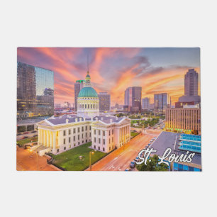 Zonsondergang boven St. Louis, Missouri, Verenigde Deurmat