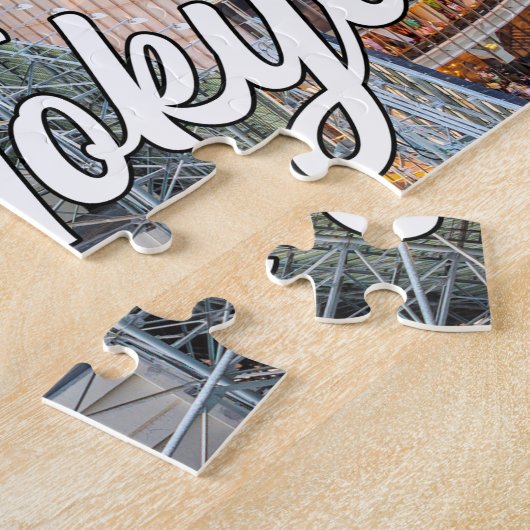 Zonsondergang boven Tokio, Japan Legpuzzel (Zijkant)