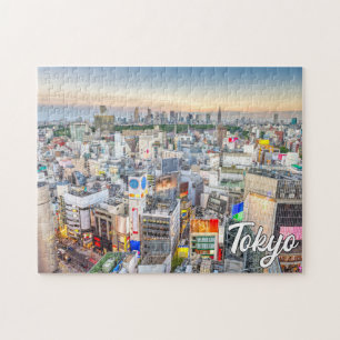 Zonsondergang boven Tokio, Japan Legpuzzel