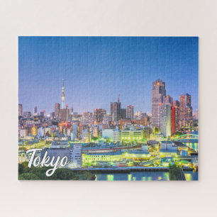Zonsondergang boven Tokio, Japan Legpuzzel