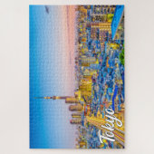 Zonsondergang boven Tokio, Japan Legpuzzel (Verticaal)