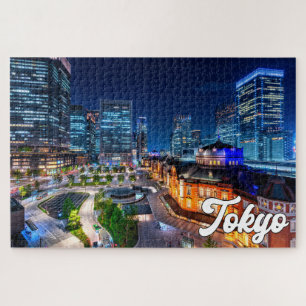 Zonsondergang boven Tokio, Japan Legpuzzel