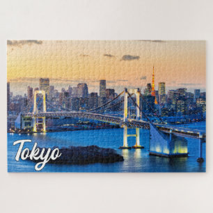 Zonsondergang boven Tokio, Japan Legpuzzel