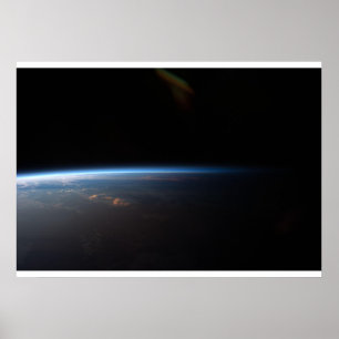 Zonsondergang boven Zuid-Amerika Poster