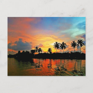 zonsondergang briefkaart
