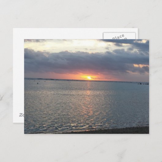 zonsondergang briefkaart (Voorkant / Achterkant)