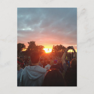 zonsondergang briefkaart