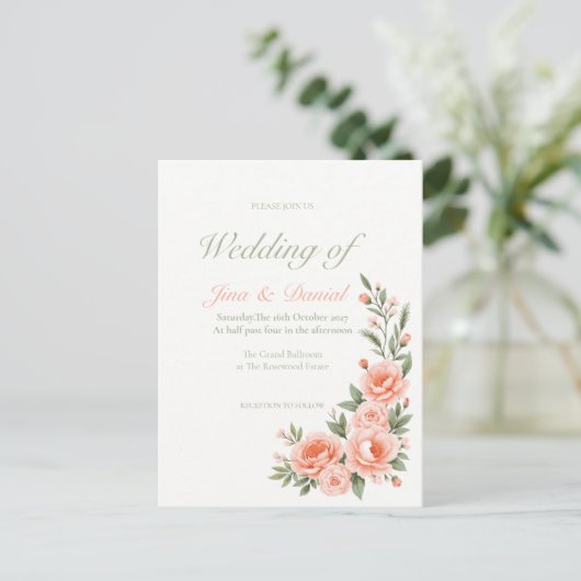 zonsondergang briefkaart (Staand voorkant)