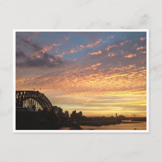 zonsondergang briefkaart (Voorkant)