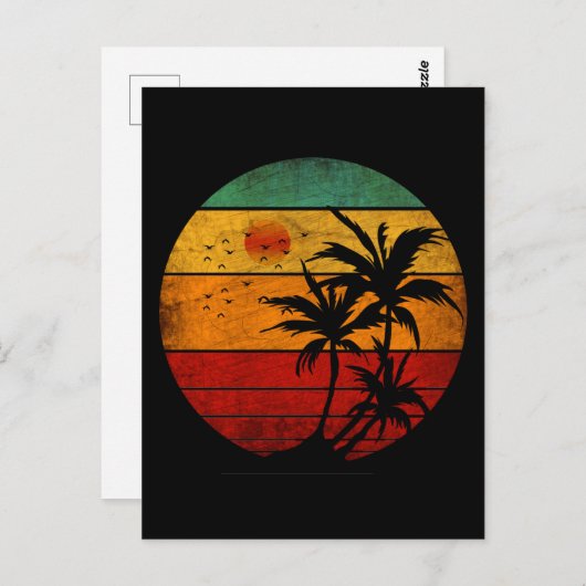 zonsondergang briefkaart (Voorkant / Achterkant)