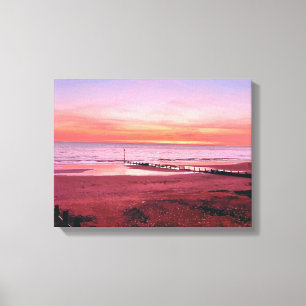 ZONSONDERGANG CANVAS AFDRUK