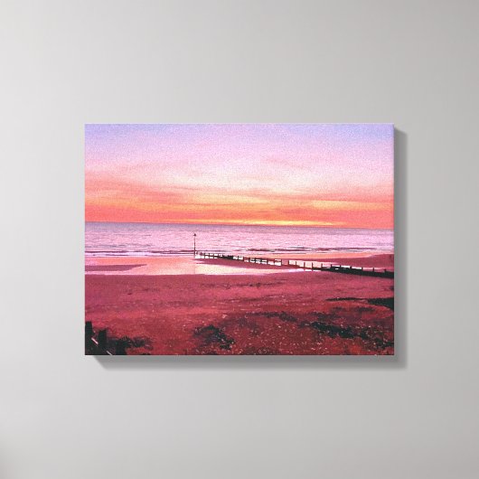 ZONSONDERGANG CANVAS AFDRUK (Voorkant)