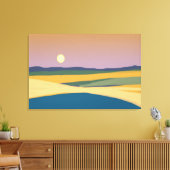 Zonsondergang Canvas Afdruk (Insitu (Woonkamer))