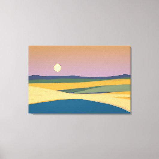 Zonsondergang Canvas Afdruk (Voorkant)