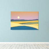 Zonsondergang Canvas Afdruk (Insitu (Houten vloer))