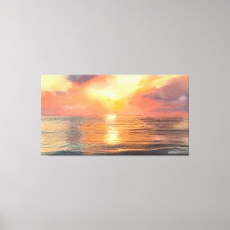 Zonsondergang Canvas Afdruk