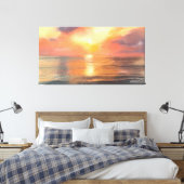 Zonsondergang Canvas Afdruk (Insitu (Slaapkamer))